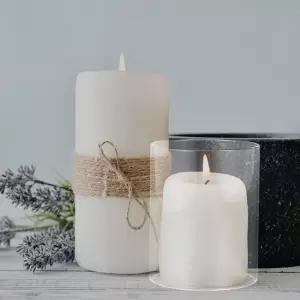 JOINPAYA 투명 유리 캔들 램프쉐이드 3.93X3.93인치 양 끝 실린더 허리케인 홀더 슬리브 방풍 보호기 홈