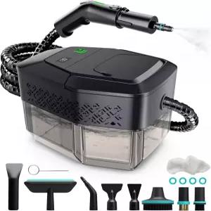 스팀 클리너 3단계 조절 가능한 손잡이 15초 열업 1.8L 대형 탱크 청소용 찜기 건식 보호 가정용 휴대용