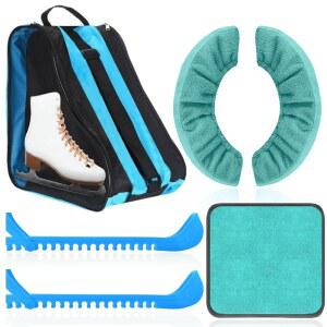 쥬에키치 4종 스케이트 가드 스케이트 블레이드 커버 타월 아이스 스케이팅 가방 세트 청소년 성인 하키 스케이팅 액세서리 아이스 스케이팅 가드