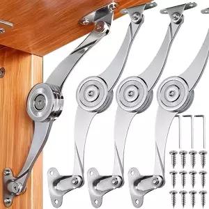 호환  조절 유압식 랜덤 스톱 힌지 지지대 주방 옷장 캐비닛용 광택 힌지 리프트 업 플랩 스테이 하드웨어