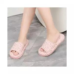 ( )루미나D 슬리퍼 거실 사무실 면 실내 화 3중 쿠션 예쁜 핑크