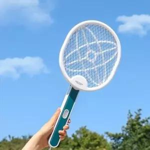 (옵션 스마트 데뚜르네 모기채(505))전기 모기채 모기라켓 전기채 전자모기채 모기채 전기파리채