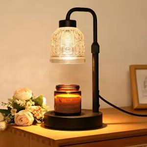 타이머와 디머가 장착된 모던 캔들 워머 램프 향초용 높이 조절 전기 왁스 침실 사무실용 홈 데코 여성용