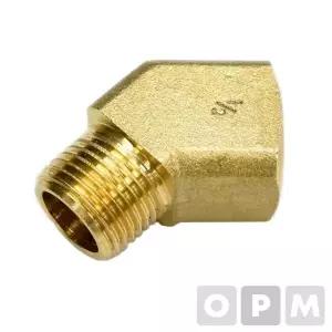 ( )HA)OPM 수도부속 신주 서비스엘보 45도 니플 10A(3 8)