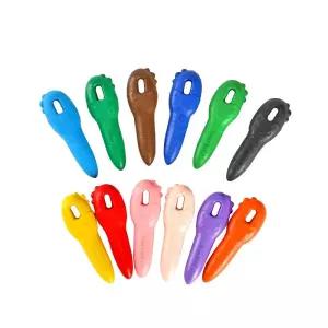 잡기편한 열쇠모양 워셔블크레용 12색 어린이크레용