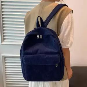 코듀로이 4컬러 미디움 백팩 가을 겨울 골덴 책가방 대학생 캐주얼 가방 데일리 백팩 여행용 미니 가방