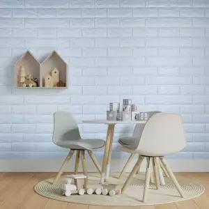 단열벽지 스티커 폼블럭 스카이블루 10mm 10m 셀프벽지 시트 포인트 도배지 보온 곰팡이 난방 붙이는재 교