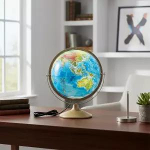 서전 320-GL LED 조명 지구본 학습용 인테리어 무드등 스탠드 세계지도 지구의 별자리 미니 스마트 대형 입