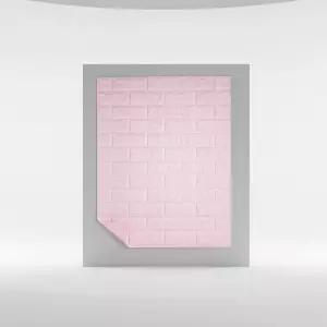 셀프 인테리어 단열벽지 10mm 10m 핑크 리얼 벽돌 폼블럭 시트지 포인트 도배지 보온 곰팡이 난방 붙이는재