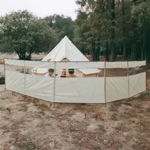 불멍 사이드월 사생활보호 야외 바이저 7.2M 스크린 바람막이 윈드 가림막 투명 캠핑 타프