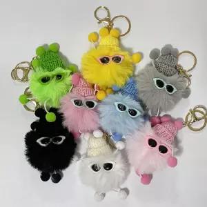 힙한 폼폼이 먼지 키링 1P 데코 인형 액세서리 키홀더 파우치키