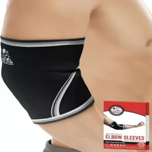 역도 파워팅 크로스 트레이닝 및 테니스를 위한 노르딕 팅 팔꿈치 슬리브 1쌍 지지 압박 최고의 성능을 5mm