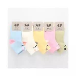 루미나D 여아양말 아동 애니멀페이스 5켤레묶음