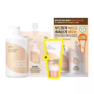 이즈앤트리 참마 비건 밀크 클렌저 220ml+200ml 리필+폼 30ml