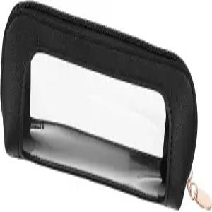 클리어 메이크업 백 PU 가죽 미니 파우치 휴대용 브러시 케이스 투명 방수 화장품 정리 지퍼 포함 여성 홈