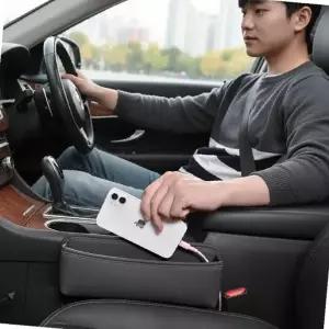 (색상 블랙)자동차 시트 사이드 포켓 틈새 수납함 차량용 콘솔 정리 보관함