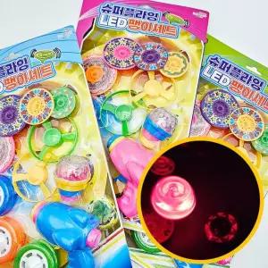 16개입 공중 선물용 LED 1박스 불빛 슈팅플라잉 5000 지상 캠핑 팽이세트 - 팽이