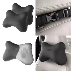 스케처스 메모리폼 목 보호 쿠션 2개 목베개 차량설치 건강보조 교정 인체공학 디자인