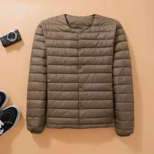 경량패딩 점퍼 다운 브이넥 내피 경량 오리털 남성 라운드