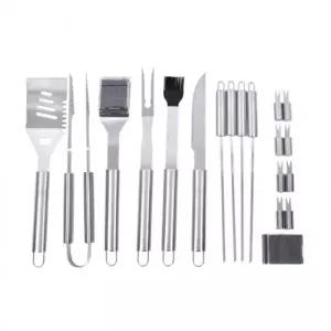 프리폼 바베큐 조리도구세트 스텐 19P 캠핑 차박 야외용 케이스포함 BBQ용품