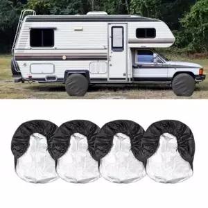 자동차 장기주차 타이어 커버 방진방수 캠핑카 S 4PCS 타이어 차량 커버 보관 자동차 장기 케이스