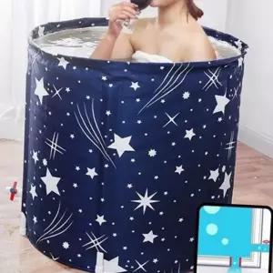 접이식 휴대용 욕조 간이 반신욕 캠핑 1인용