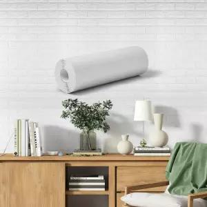 셀프 인테리어 3D 벽돌 폼블럭 화이트 2.5m 결로 방지 단열벽지 시트 포인트 도배지 보온 곰팡이 난방 붙이