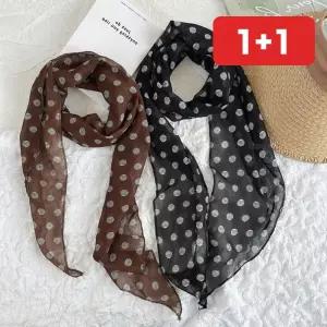 초커 레이스 스카프 머플러 목걸이 블랙 도트 여성