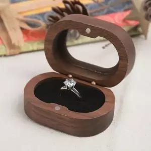 원목 반지 케이스 미니보관함 타원