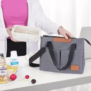 나들이 보온 크로스 보냉 투포켓 패션 도시락가방