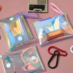 ( )홀로그램 PVC 카라비너 가방 9x12