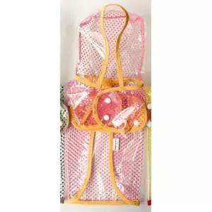 [반려] 강아지 후드 투명 도트 우비 1P 레인코트 핑크 2XL