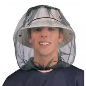 (색상 카키)휴대용 얼굴 모기장 모자 방충망 얼굴망 등산 벌레망 벌초 양봉