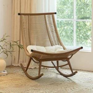 라탄 흔들의자 1인용 리클라이너 접이식 없음 엔틱 리클라이너흔들의자 락킹체어 인도네시아