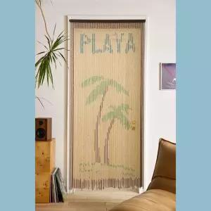 대나무 비즈발 커튼 출입문 나무 감성소품 야자수 벽장식 대나무발 대형 발 롤 가림막