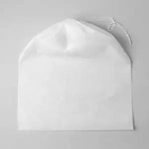 한쪽 주머니 다용도 부직포 스트랩 복주머니 파우치 끈 48cm 39x