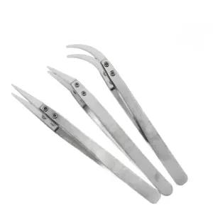 핀셋 팁 알칼리 실리콘 웨이퍼 저항성 스테인리스 산 방수 모델 고속 포셉