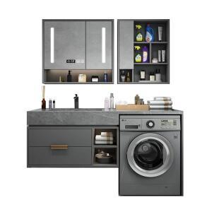 슬레이트 일체형 세탁기 캐비닛 조합 북유럽 스타일 욕실