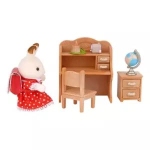 실바니안 2204 쵸콜릿토끼 - 소녀와책상미니어처 소꼽놀이 장식 모형 어쳐 소꿉 단체선물 판촉물 패밀리 피