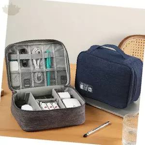 전자기기 수납 케이스 여행 이동 충전 액세서리 정리함 휴대 보관함 다층 칸막이