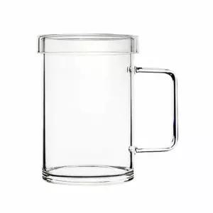 유리 머그컵 380ml 카페 티잔 다용도 찻잔 투명 컵