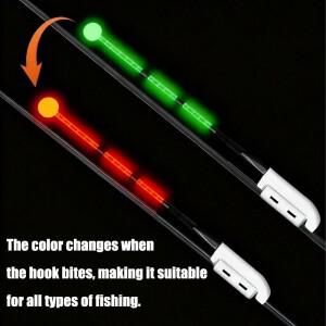 6피스 물림 표시기, 야간 낚시 시 색상이 변함, CR425와 호환, 배터리 미포함