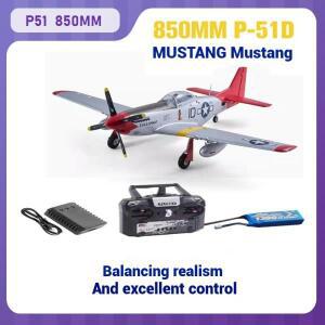 P51 RC 비행기 850mm 고정익 스위프트 드리프트 RC 비행기 시뮬레이션 모델 항공기 조립 장난감 비행기 선