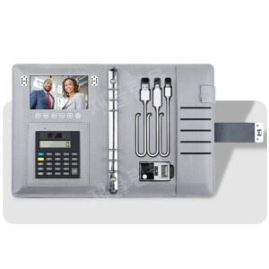 다기능 스마트다이어리 지문인식 고화질화면 무선충전 업무용 다이어리 USB저장 핸드폰충전