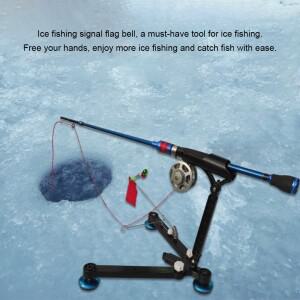 자동 알람 얼음낚시대 스탠드 접이식 삼각대 고감도 헤비듀티 뗏목 낚시 지지대 홀더