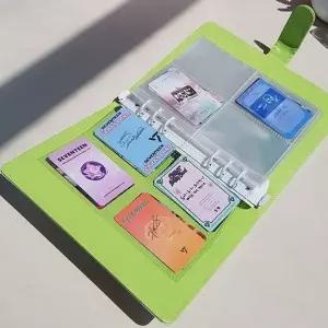 [셀러에이드]포토 카드 바인더 콜렉트 북 공 앨범 정리 파일 보관 4칸 다이어리