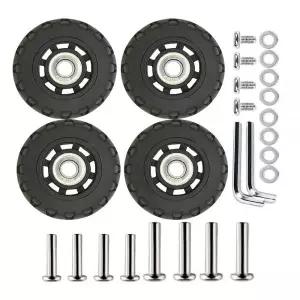 2쌍 수하물 바퀴 호환교체용 68 x 24mm2.67 0.94인치 인라인 롤러 스케이트 휠 8mm0.31인치 베어링 무소음