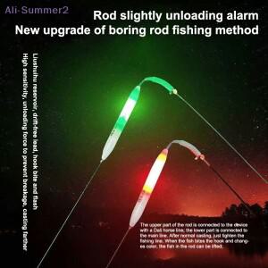 {Summer2} 가벼운 라이트 바이팅 훅 낚시 플로트 알람 전자 낚싯대 유도 램프 필요 없음