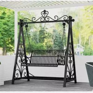 정원 의자 유럽풍 앤티크 그네 야외 카페 브론즈 스윙체어 공원 휴식 벤치