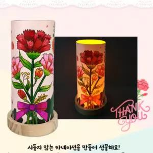 카네이션 조명 무드등 만들기 키트 초등 유치원 어린이집 DIY 미술 가정의달 선물 꽃 스승의날 어버이날 부모님 선생님